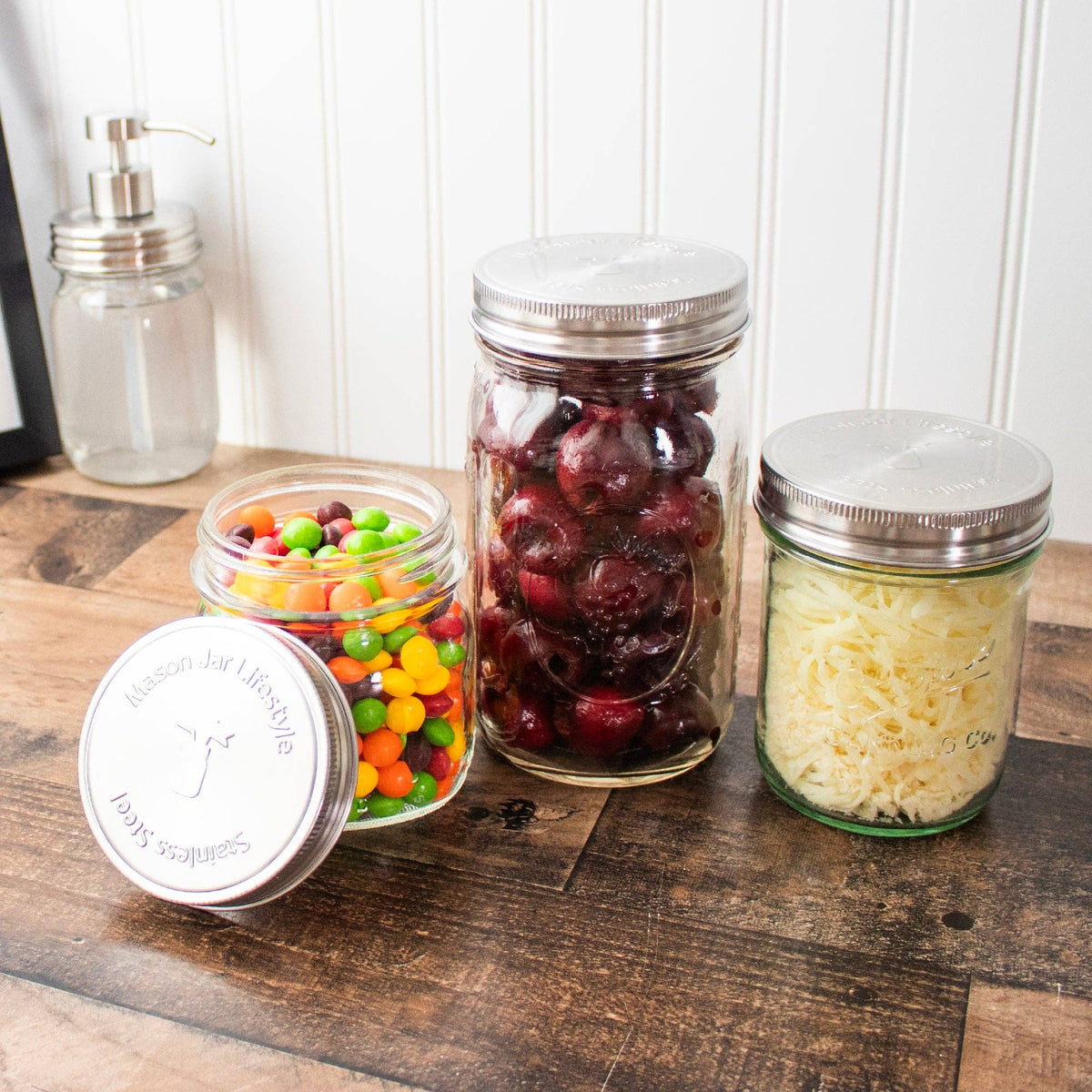 Stainless Steel Mason Jar Storage Lids
