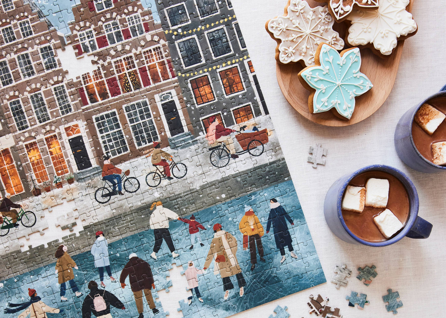 Snow Day in Amsterdam 500 Piece Puzzle