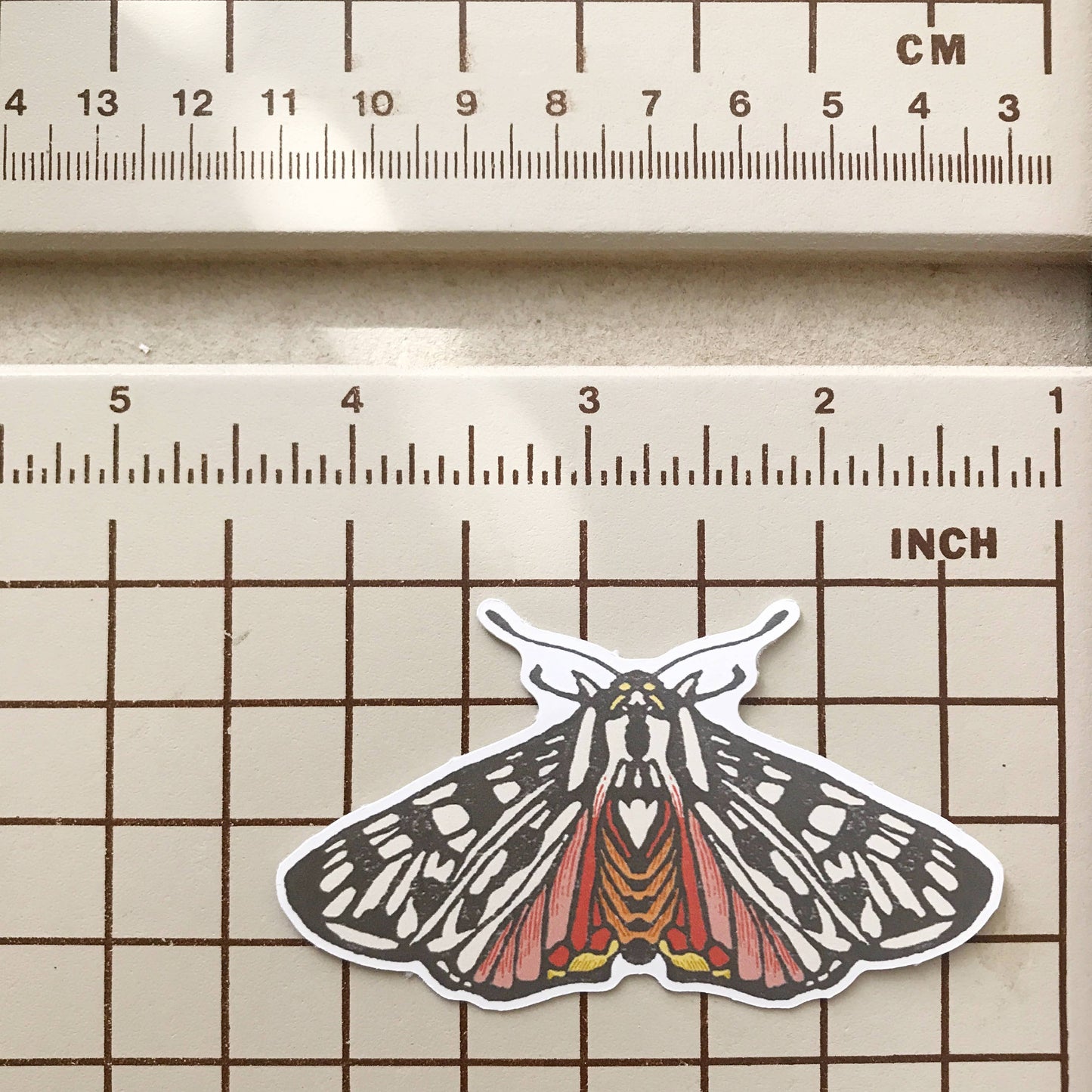Tiger Moth Butterfly Eco-Friendly Paper Sticker