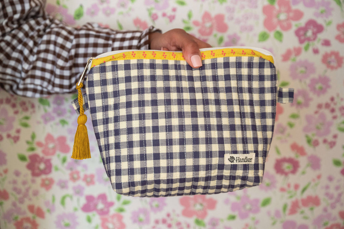 Teddy Quilted Zipper Pouch