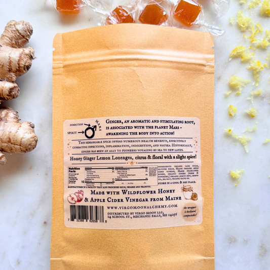 Honey Ginger & Lemon Lozenges - Bright & Soothing Warmth