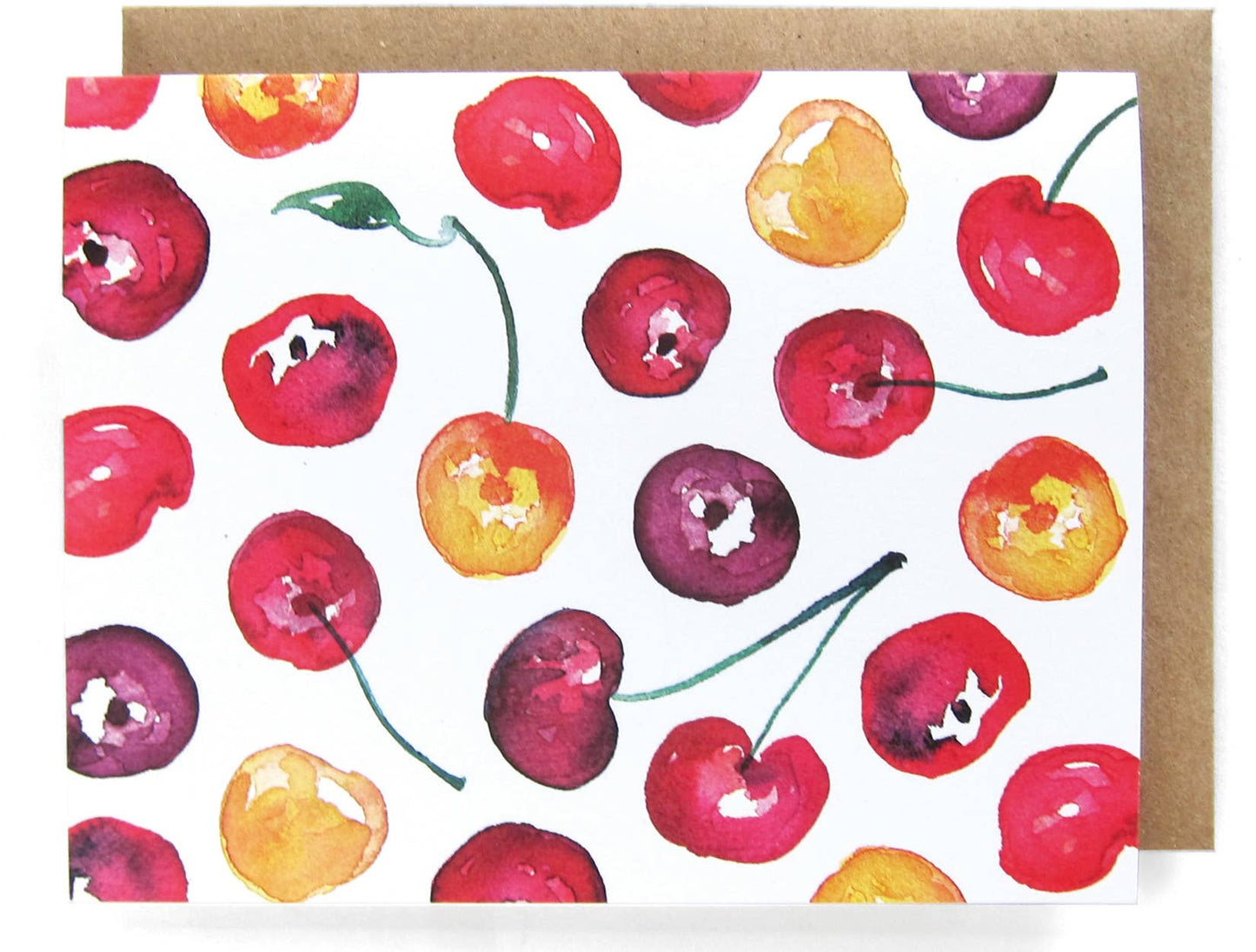 Cherries Watercolor Everyday Card - Boxed Set of 8