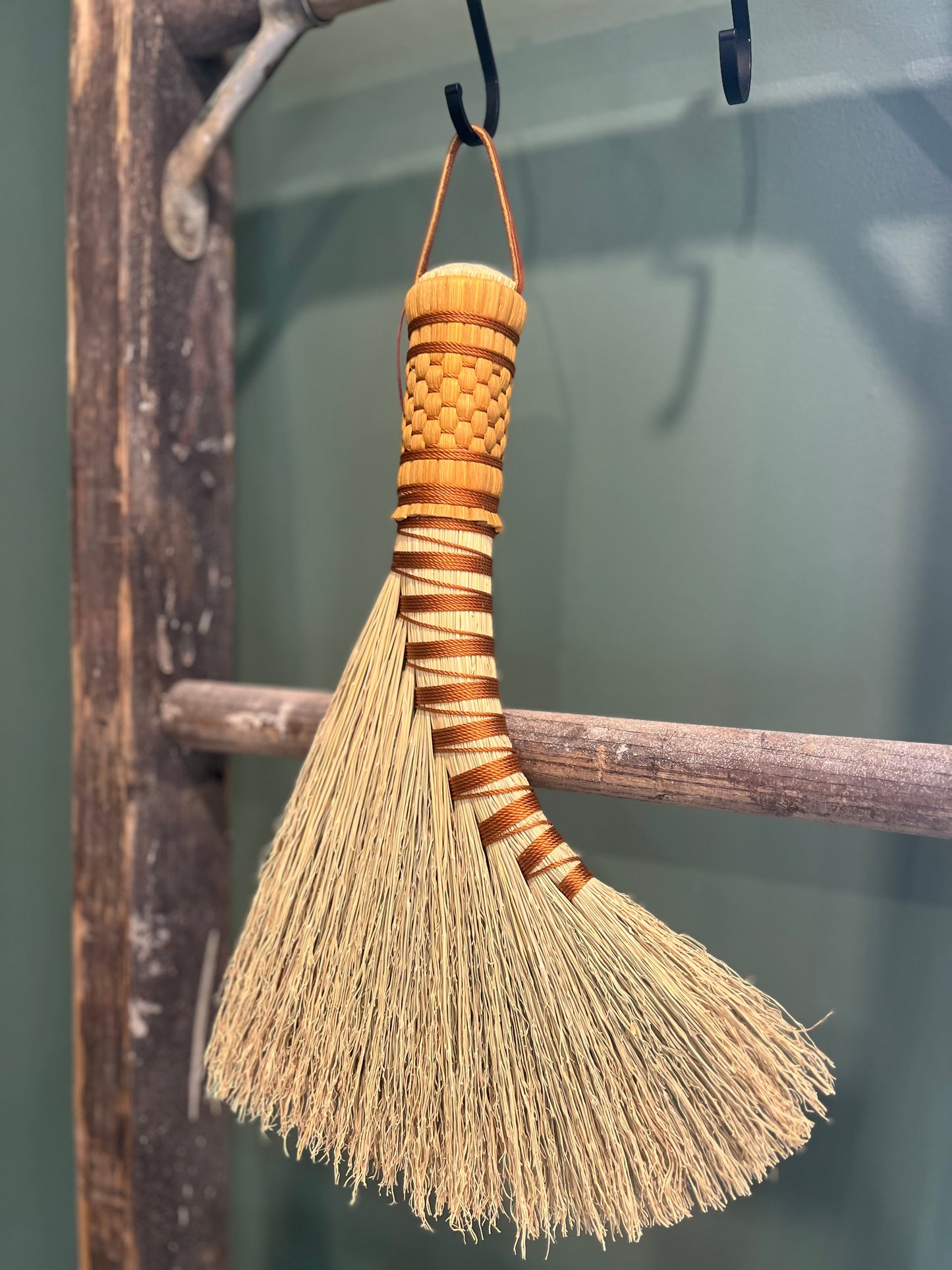 Handled Turkey Wing Whisks | Amuck Broom Co.