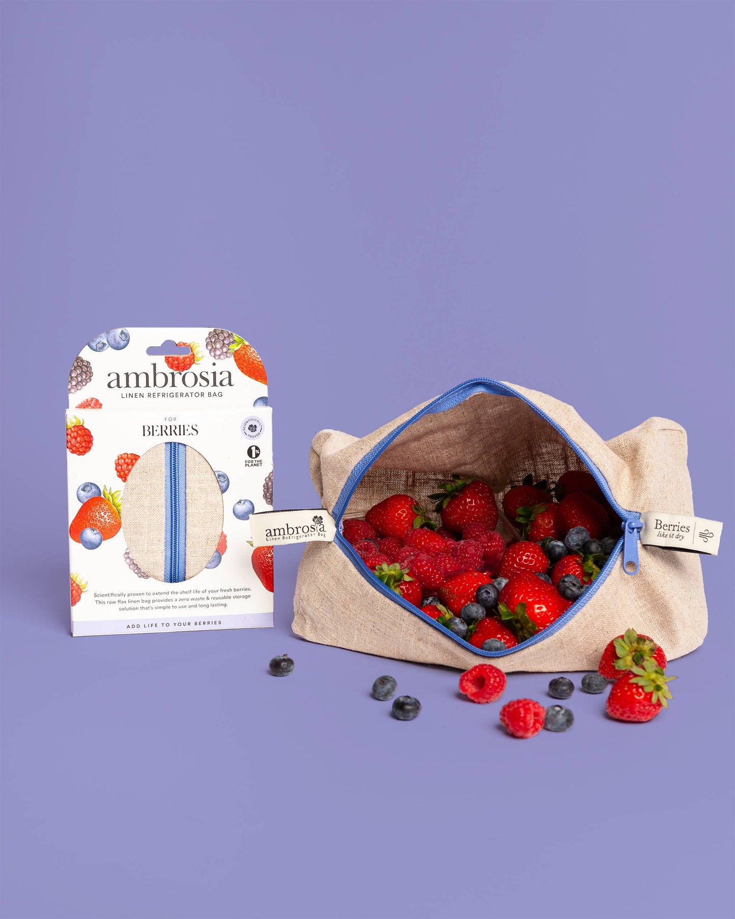 Ambrosia Linen Refrigerator Bags
