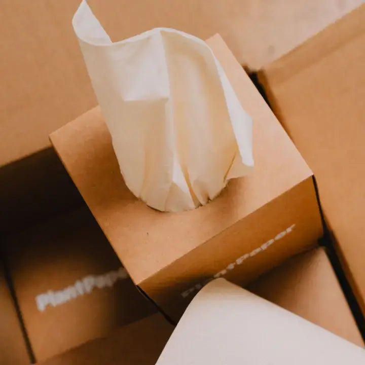 Unbleached, 3-ply Bamboo Facial Tissue