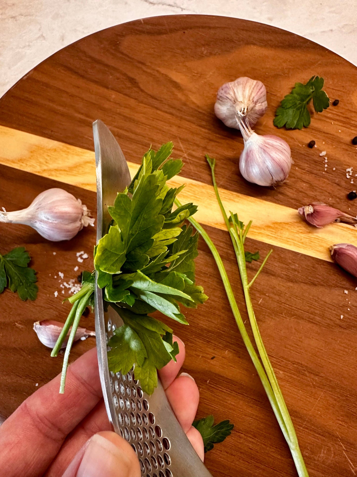 Nan’s Garlic Press & Herb Stripper