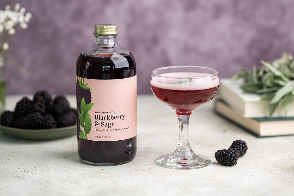 Blackberry & Sage Cocktail Mixer and Mocktail Mixer, 16 fl oz