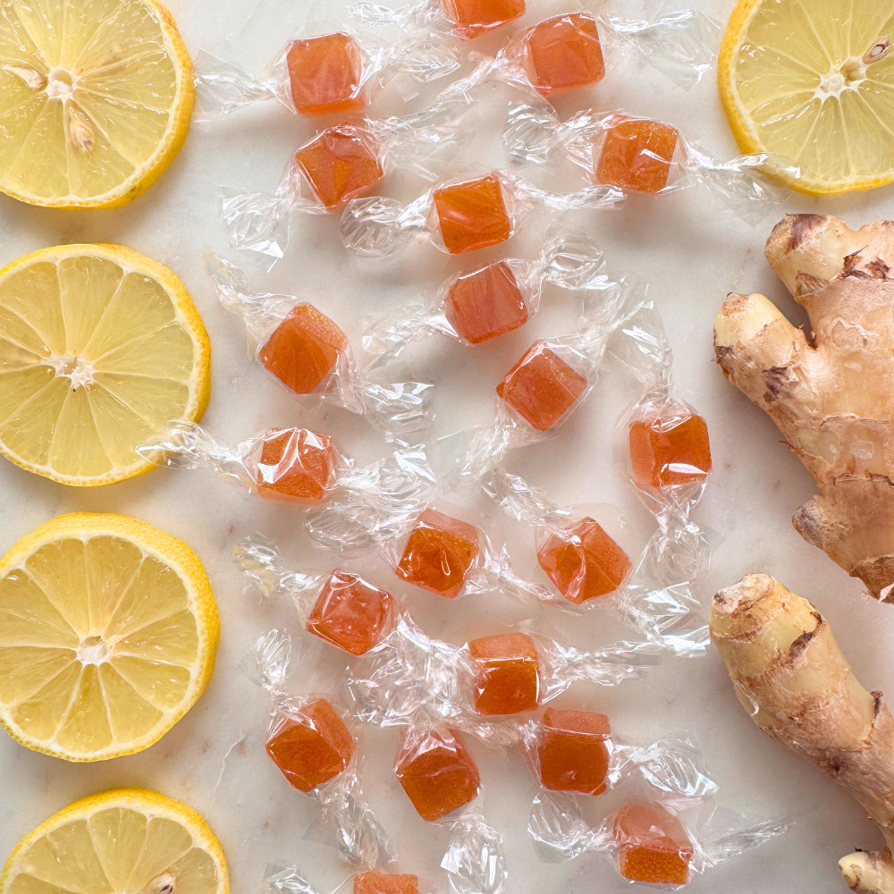 Honey Ginger & Lemon Lozenges - Bright & Soothing Warmth
