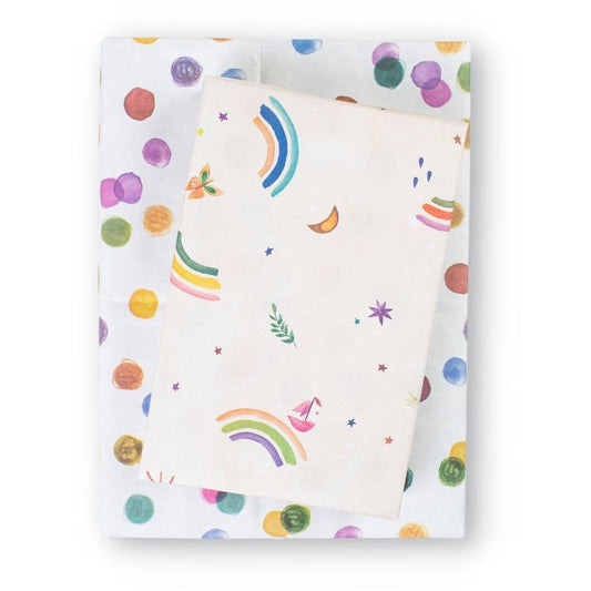 Rainbow Sails/ Dots • Double-Sided Eco Wrap