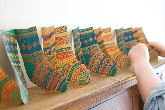 Stockings Concertina Garland