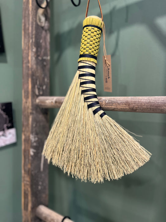 Handled Turkey Wing Whisks | Amuck Broom Co.