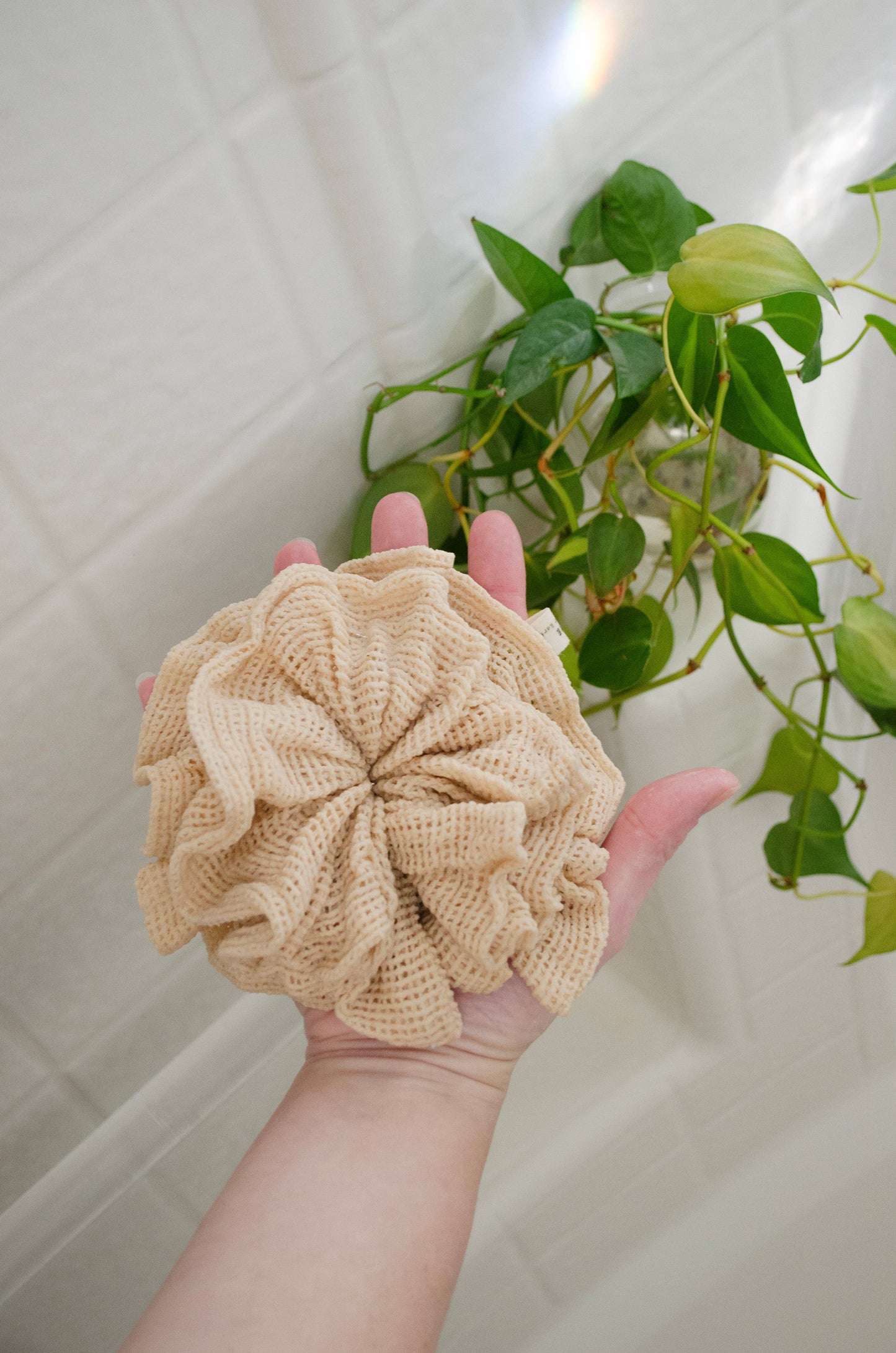 Reusable Cotton Shower Pouf