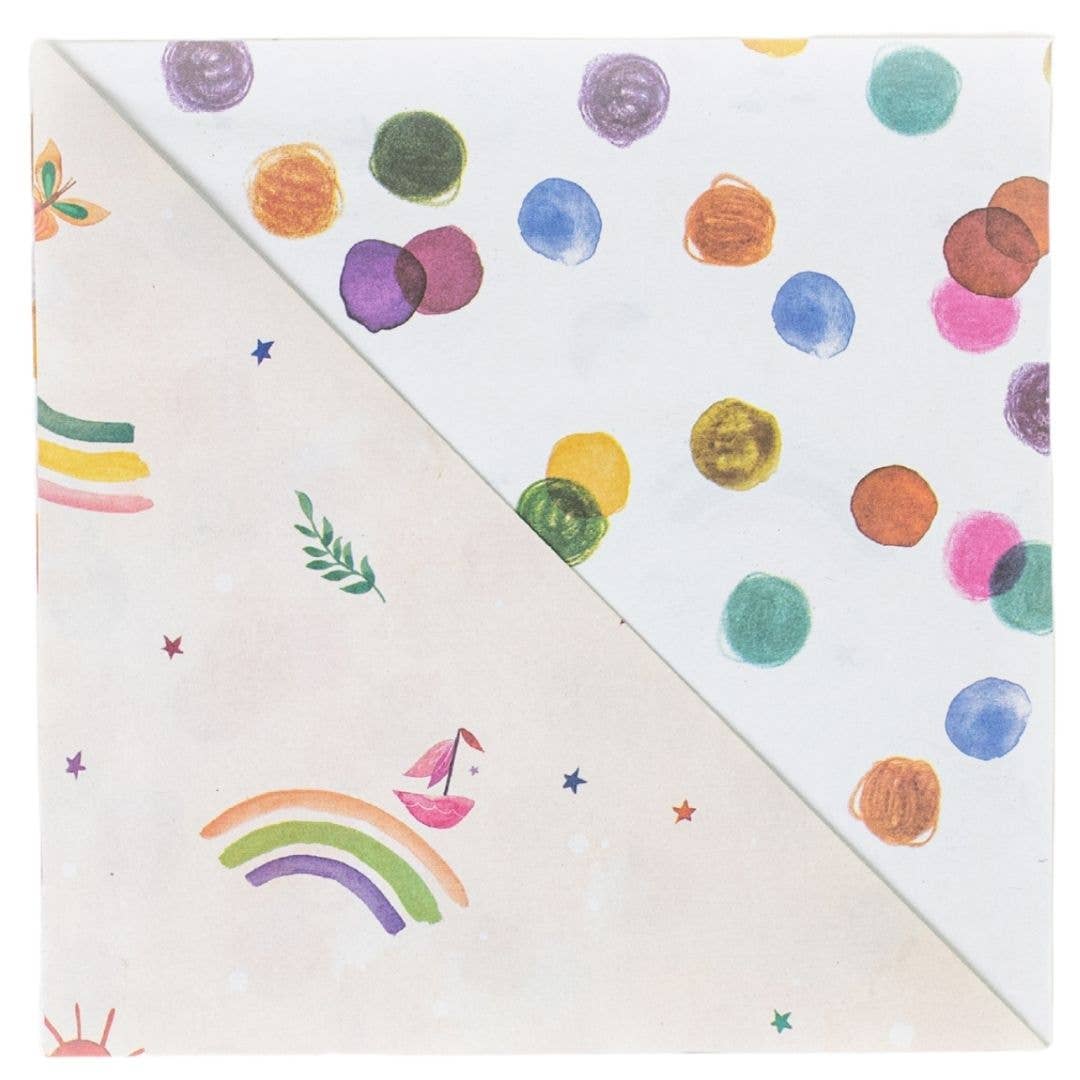 Rainbow Sails/ Dots • Double-Sided Eco Wrap