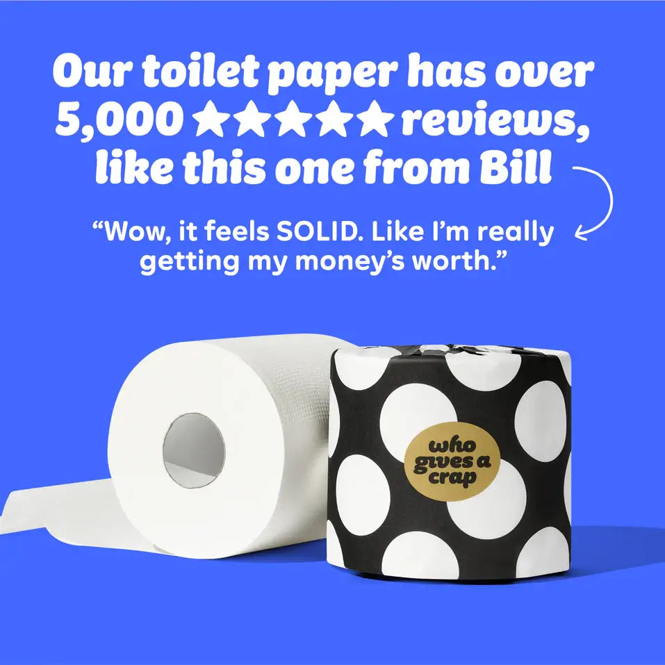 100% Bamboo Toilet Paper- Who Gives a Crap