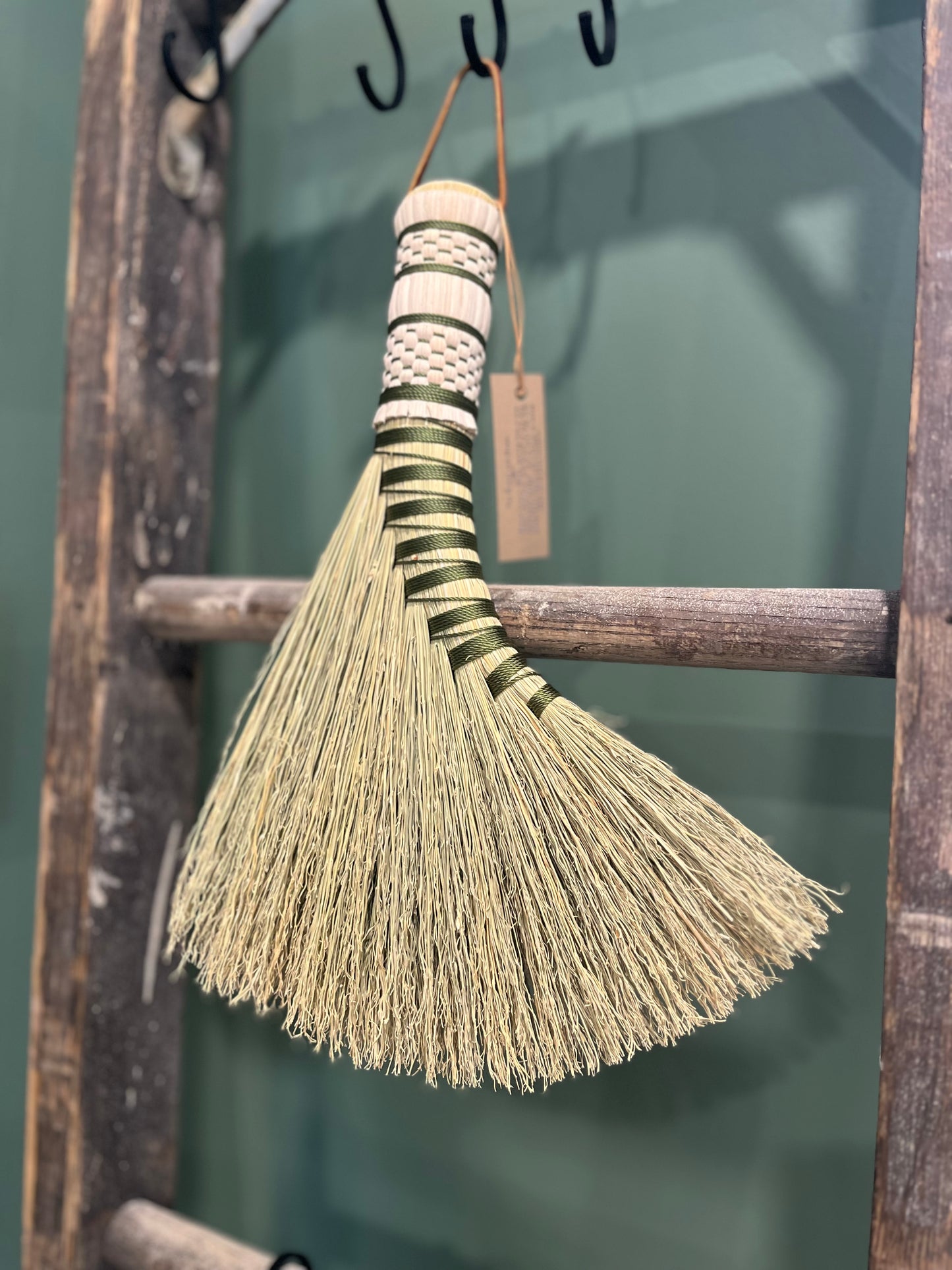 Handled Turkey Wing Whisks | Amuck Broom Co.