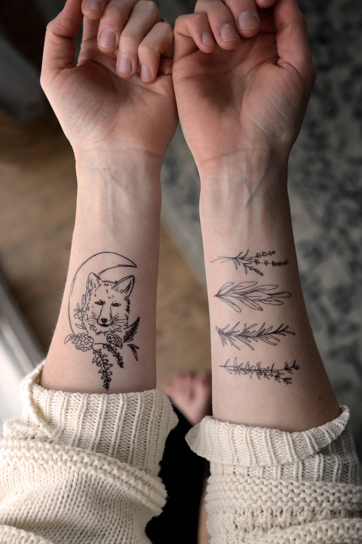 Herbs Temporary Tattoos