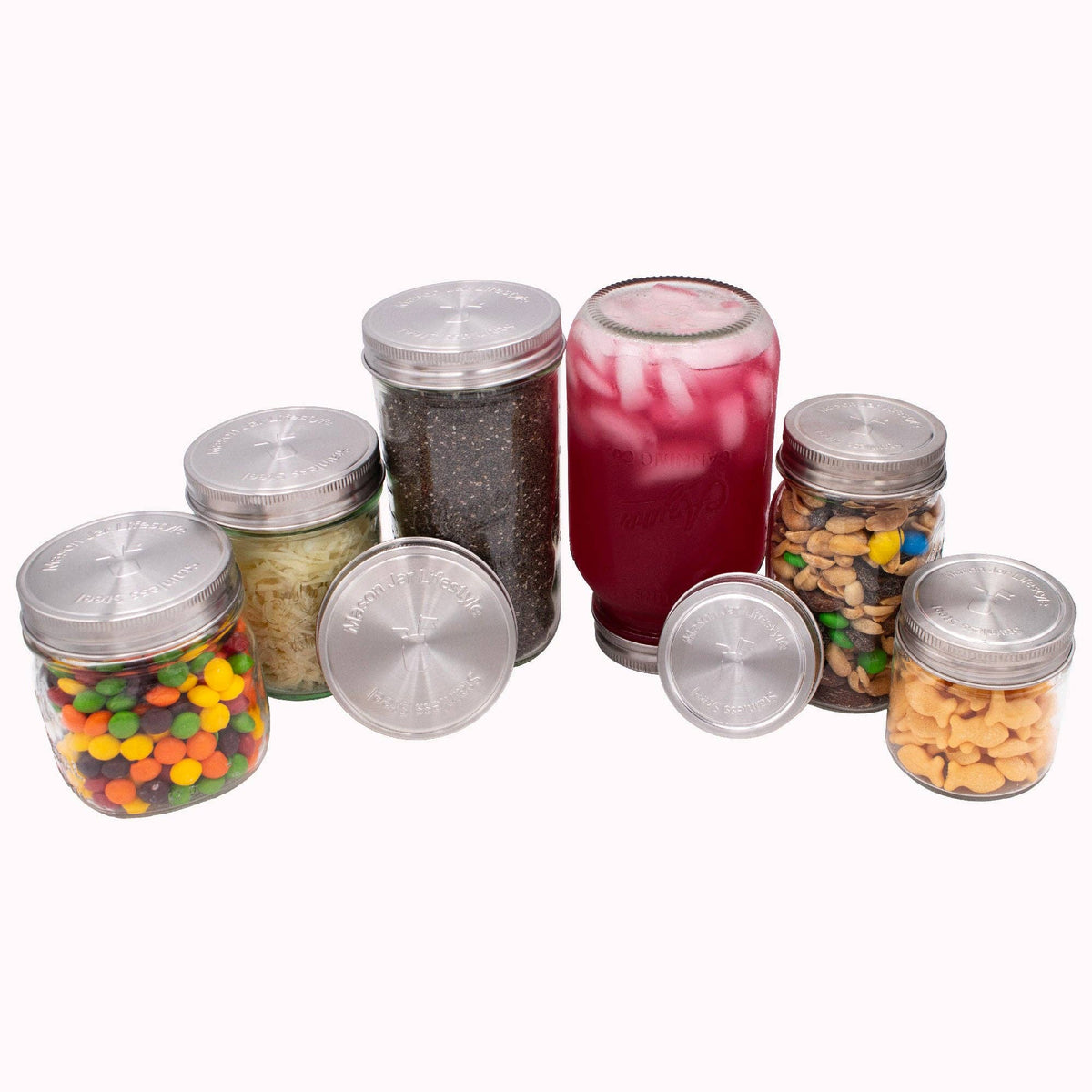 Stainless Steel Mason Jar Storage Lids