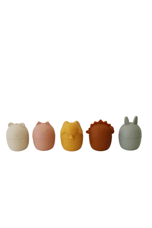 Animal  Silicone Bath Toy Set 