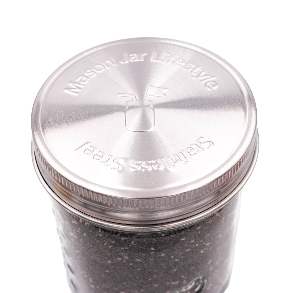 Stainless Steel Mason Jar Storage Lids