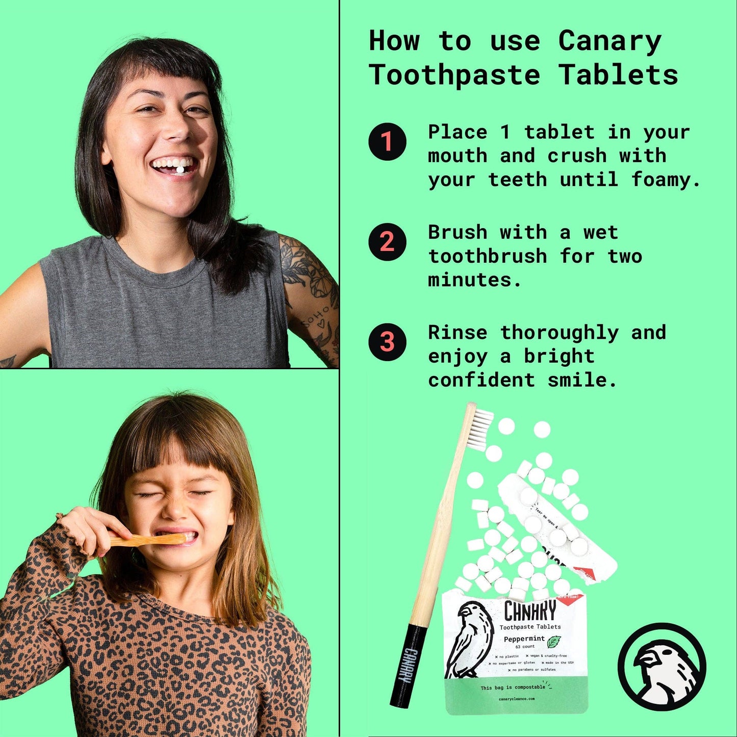 Canary Toothpaste Tablets