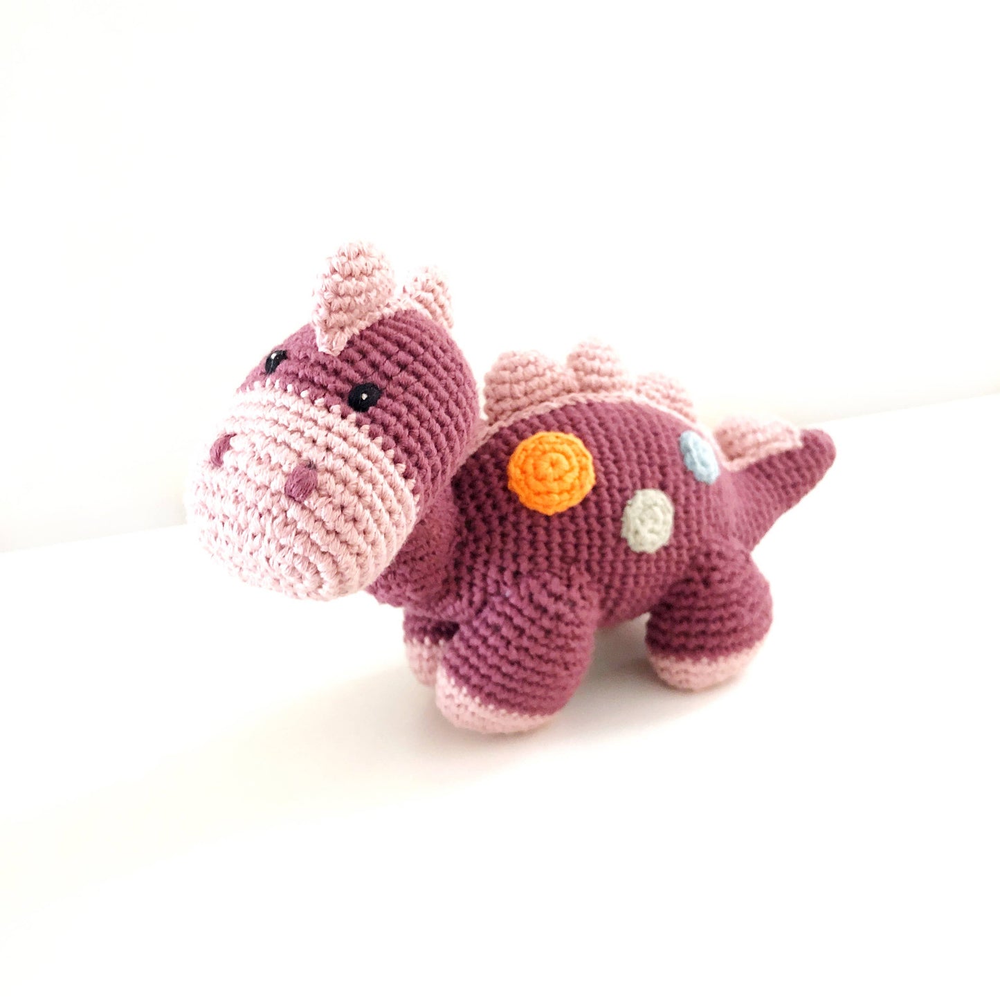 Stegosaurus Plush Dino Rattle |