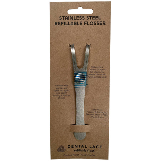Dental Lace Stainless Steel Refillable Flosser