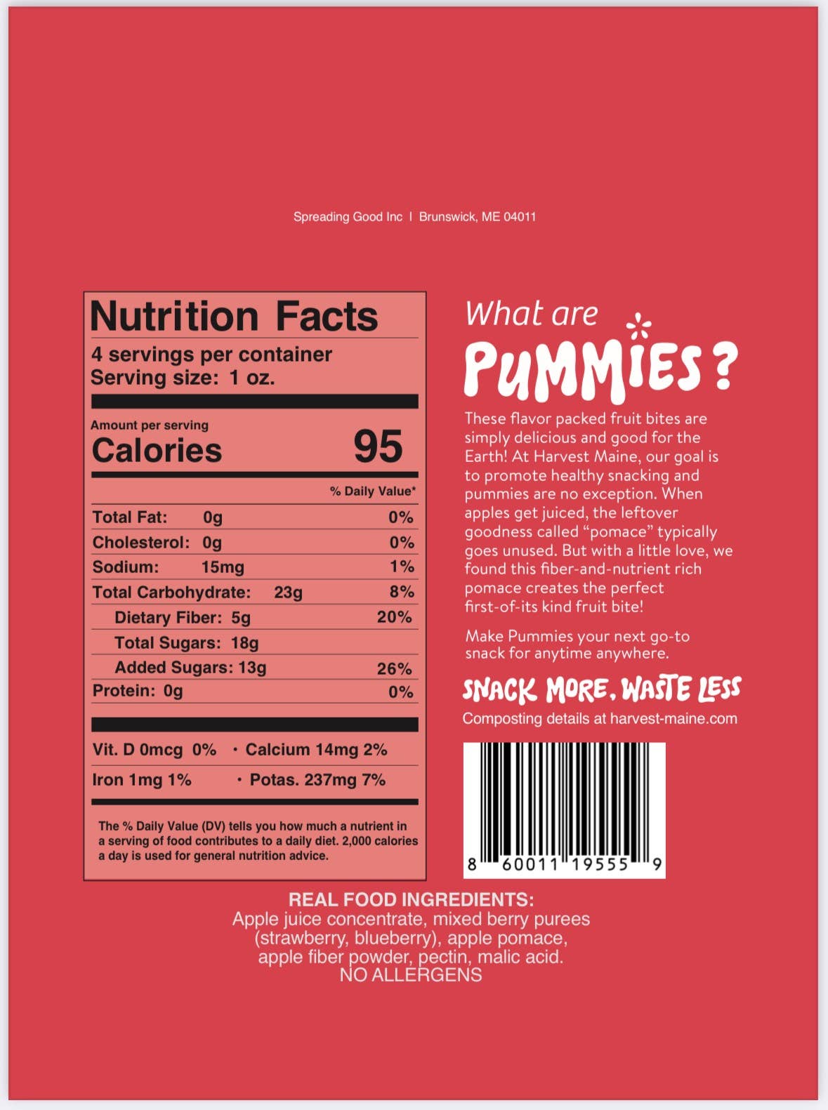 Harvest Maine Fruit Bite Pummies *NEW*