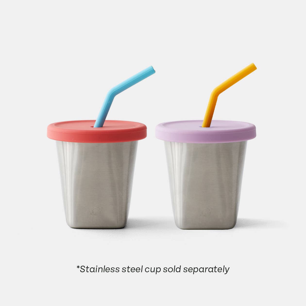 Silicone Straw and Lid Set