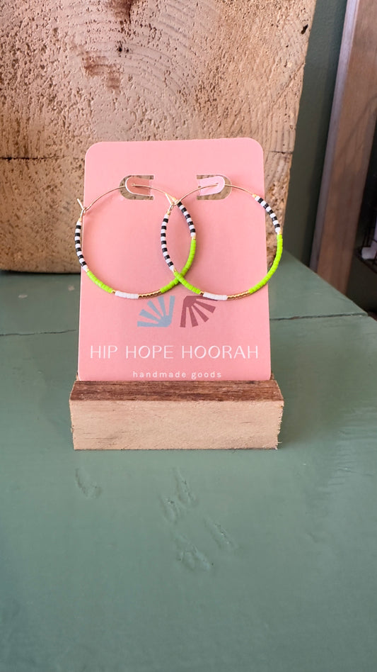 Beaded Hoops | Hip Hope Hoorah