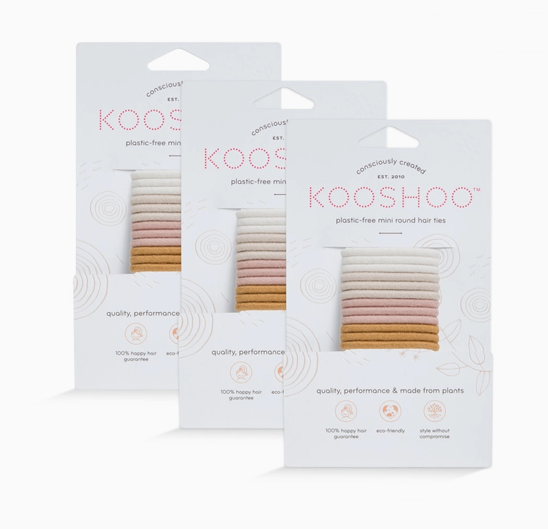 Mini Plastic Free Hair Ties | Kooshoo