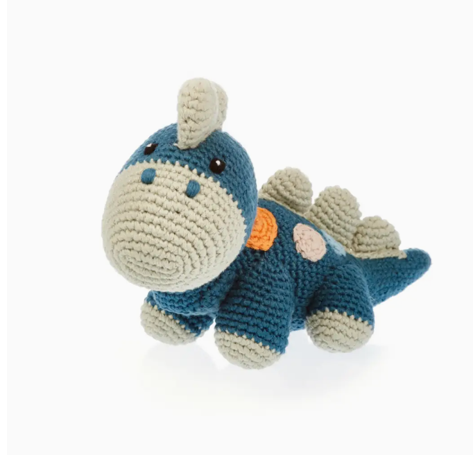 Stegosaurus Plush Dino Rattle |