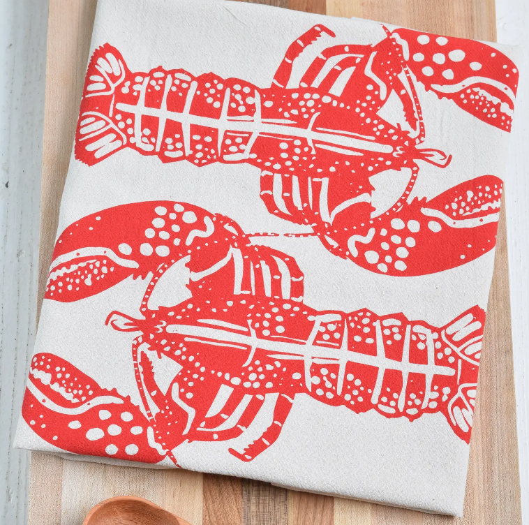 Double Lobster Tea Towels