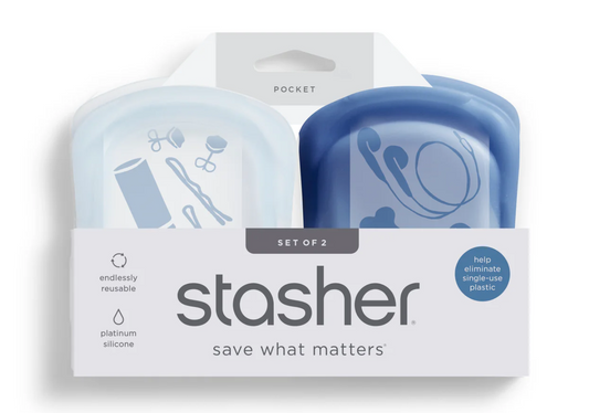 Stasher Silicone Bags, Pocket Size Set