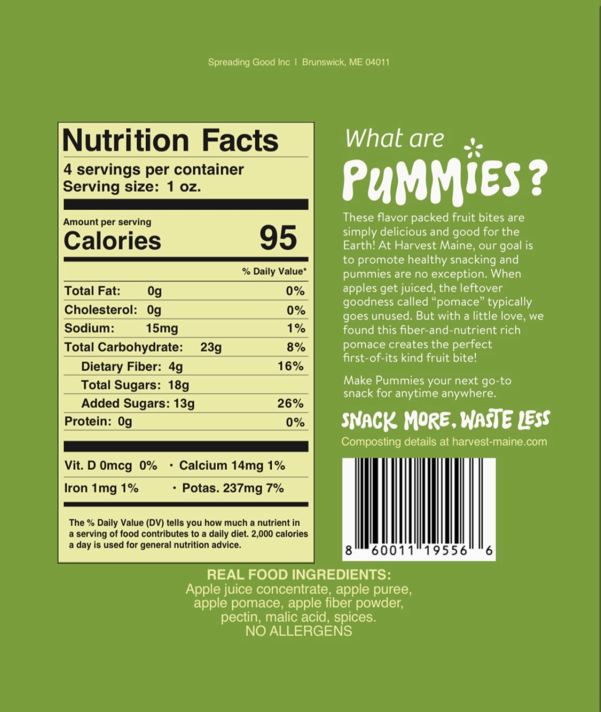 Harvest Maine Fruit Bite Pummies *NEW*