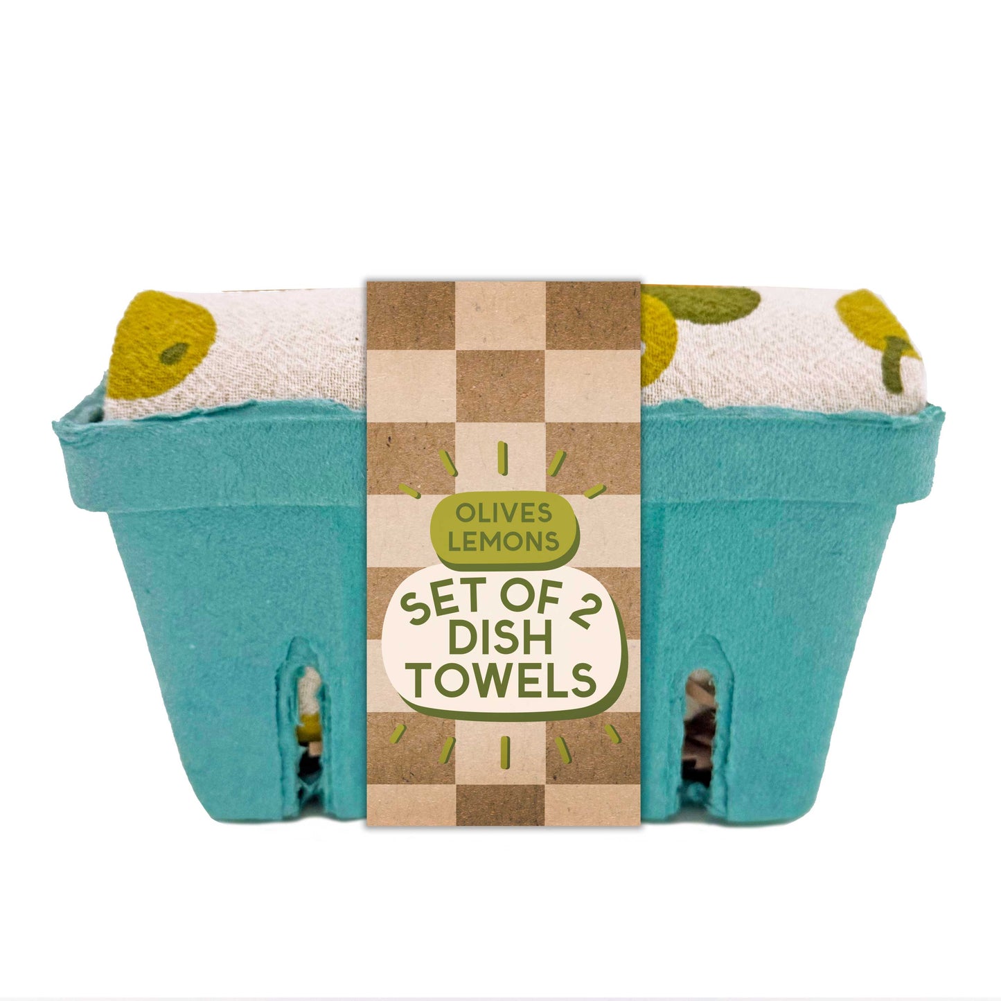OLIVES WITH A TWIST - Tea Towel Set of 2