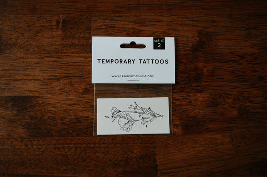 California Poppy Temporary Tattoos