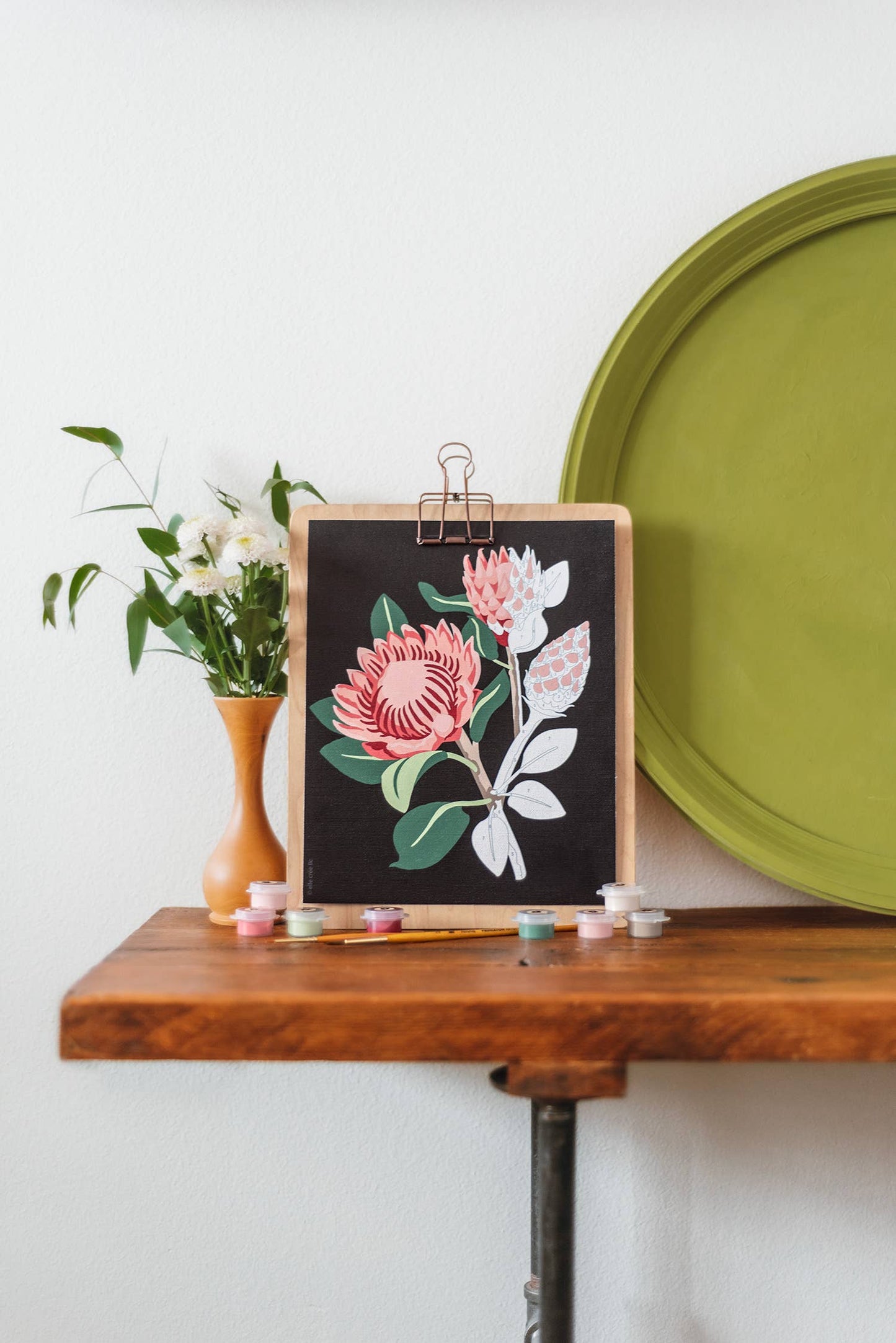 King Protea Blooms Paint-by-Number Kit