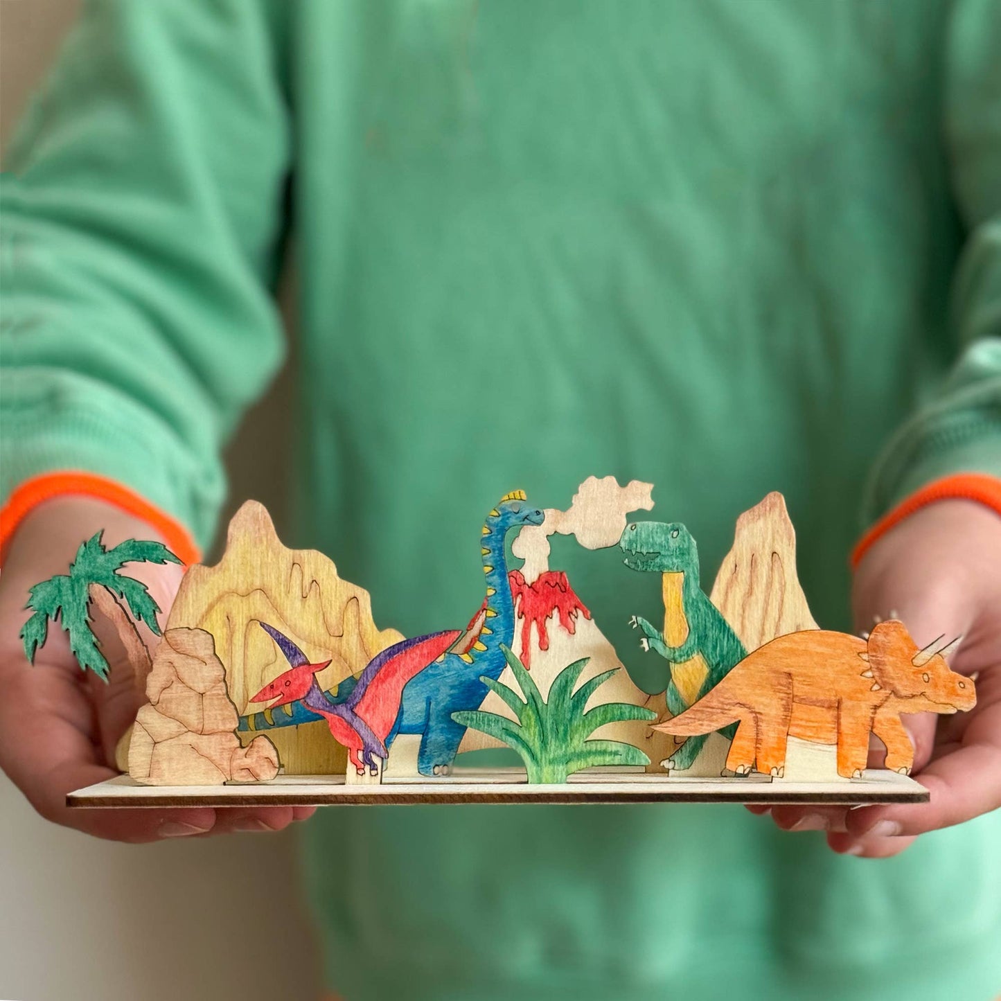 Create Your Own Dinosaur Scene - DIY Craft Kit for Kids