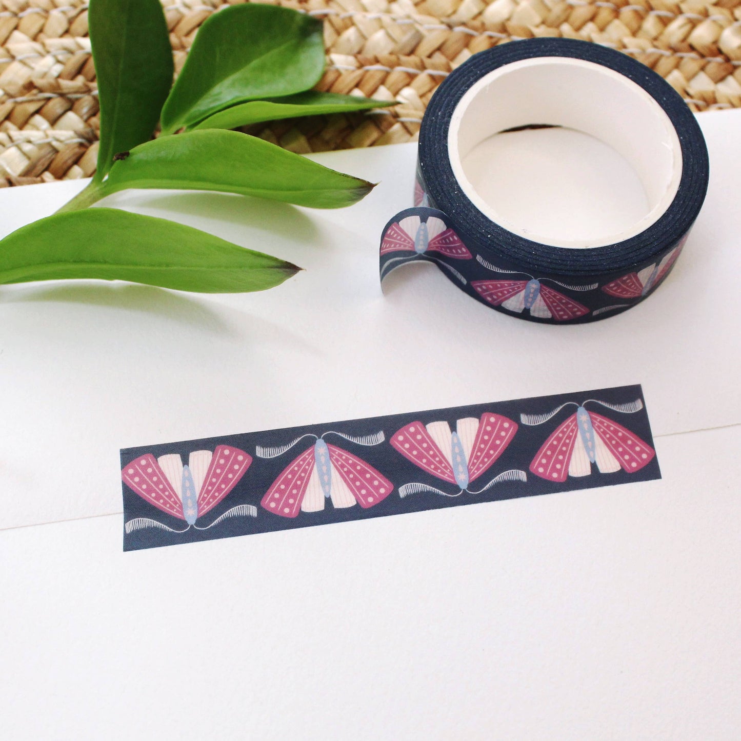 An eclipse of moths, washi tape