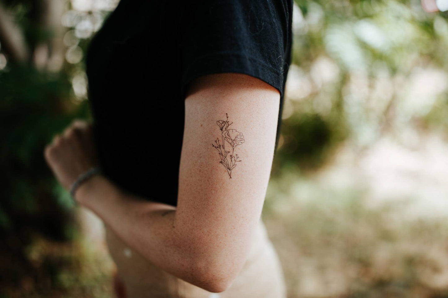 California Poppy Temporary Tattoos