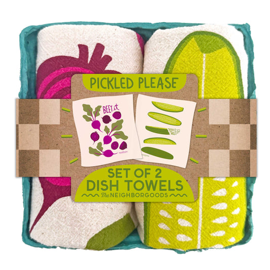 PICKLED PLEASE - Tea Towel Set of 2