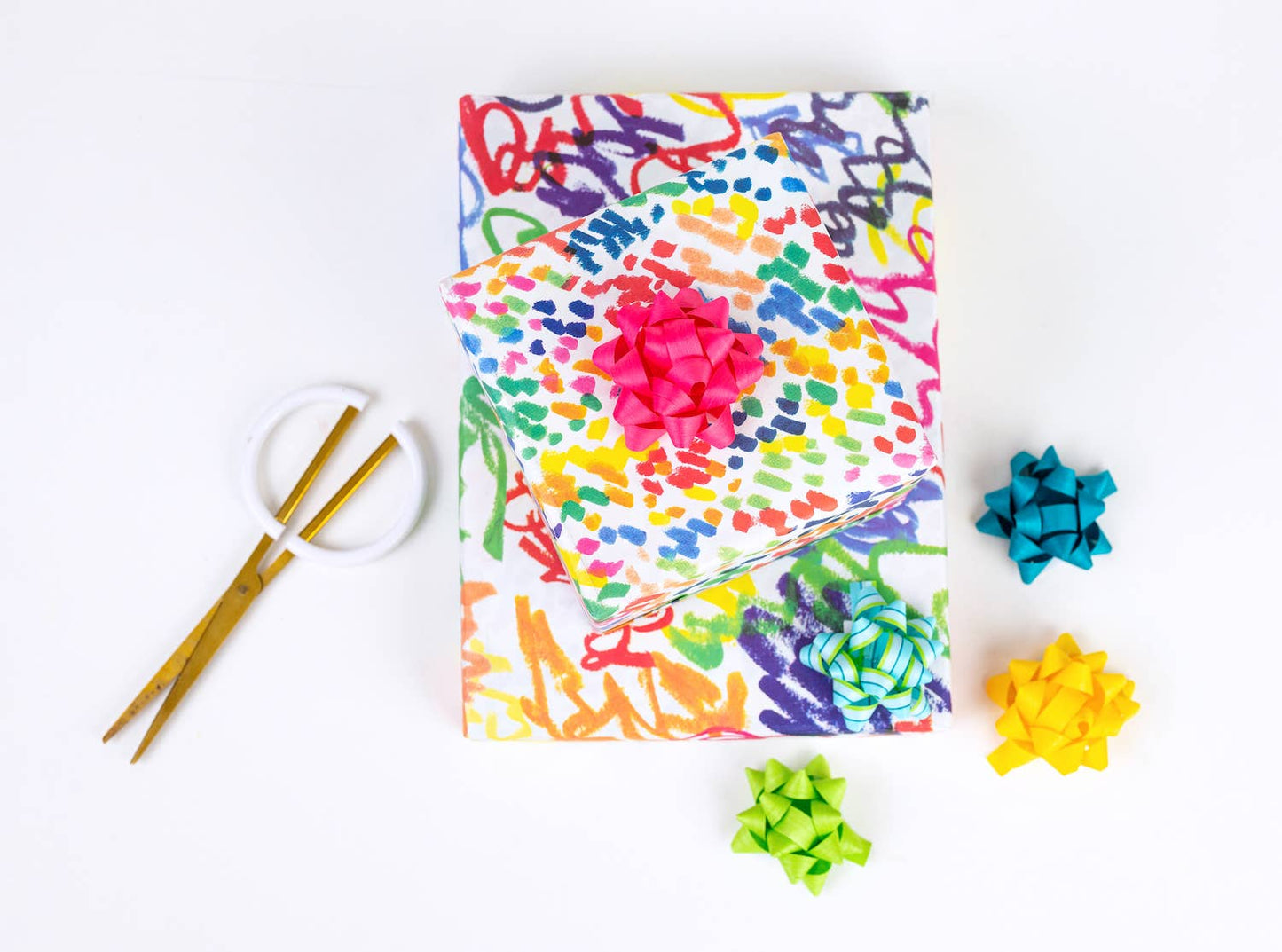 Funfetti/ Squiggles Party • Double-Sided Eco Wrapping Paper