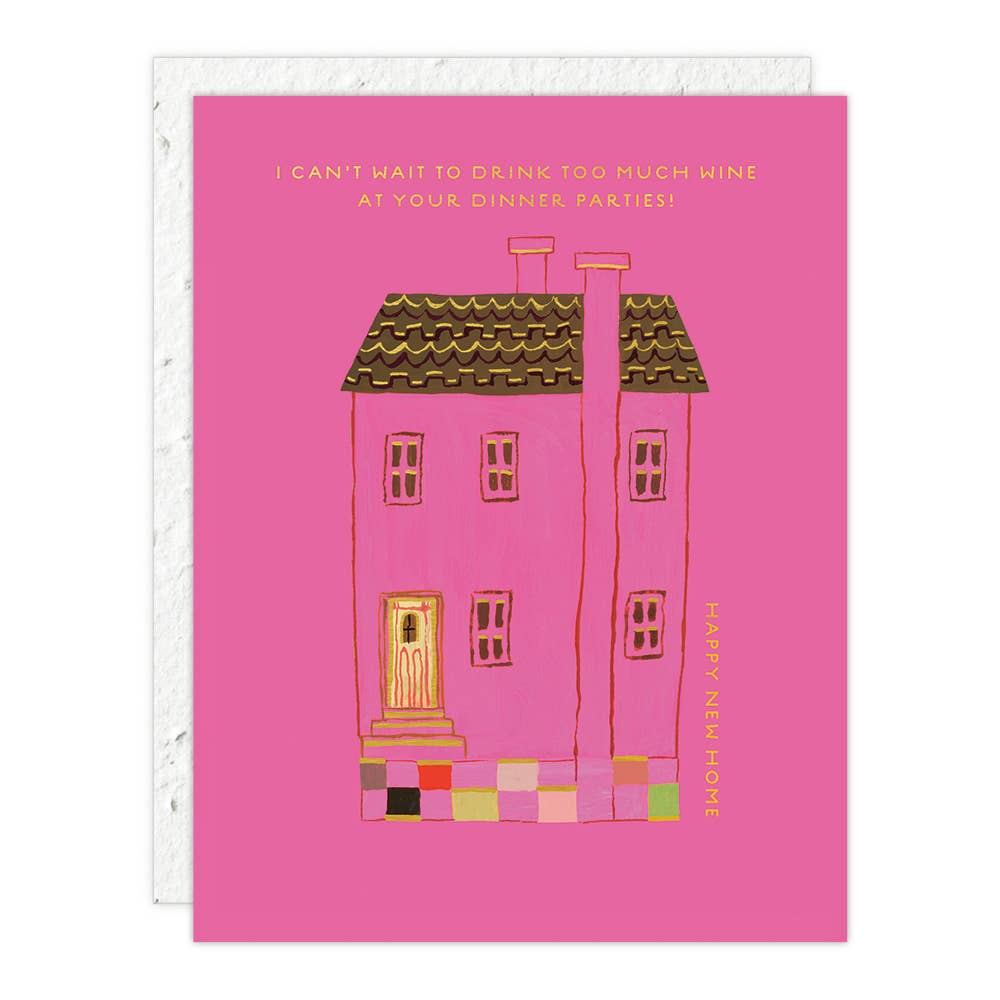 Pink House - New Home Card