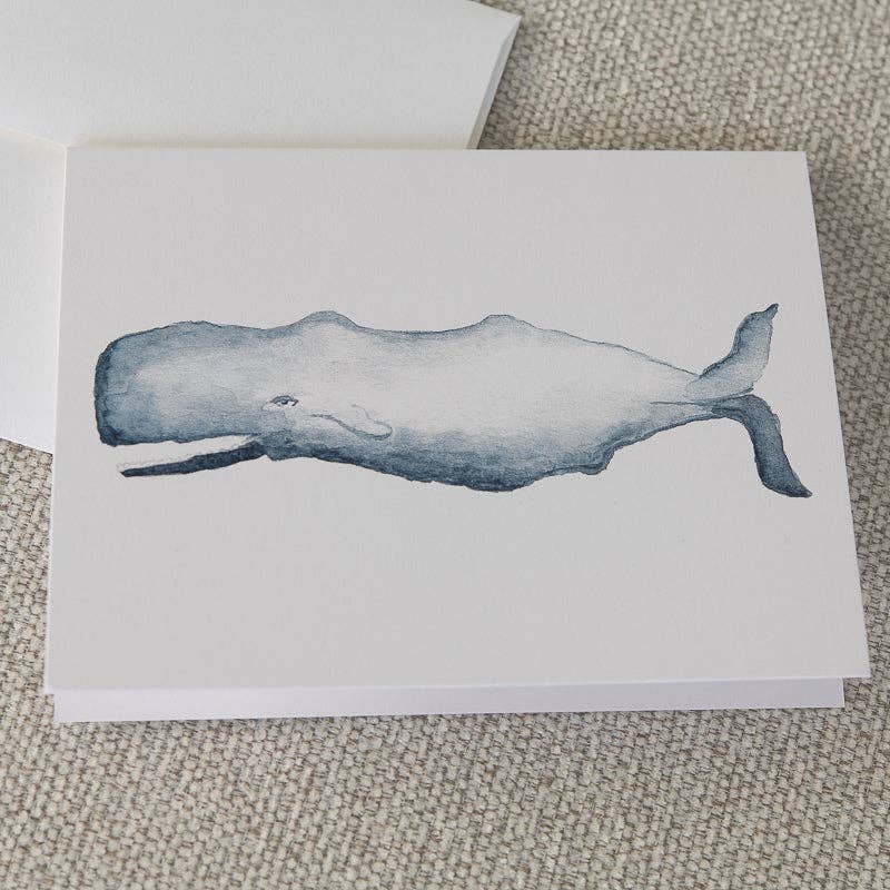 Watercolor Sperm Whale Note Cards (Boxed Set)