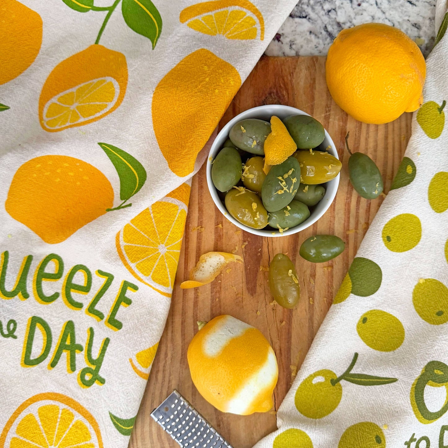 OLIVES WITH A TWIST - Tea Towel Set of 2