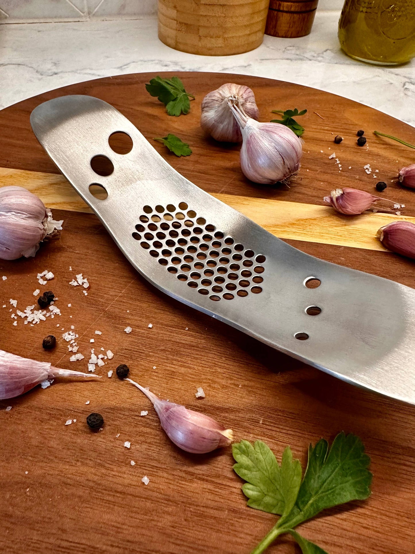 Nan’s Garlic Press & Herb Stripper