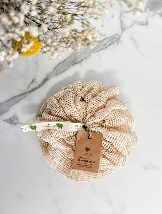 Reusable Cotton Shower Pouf