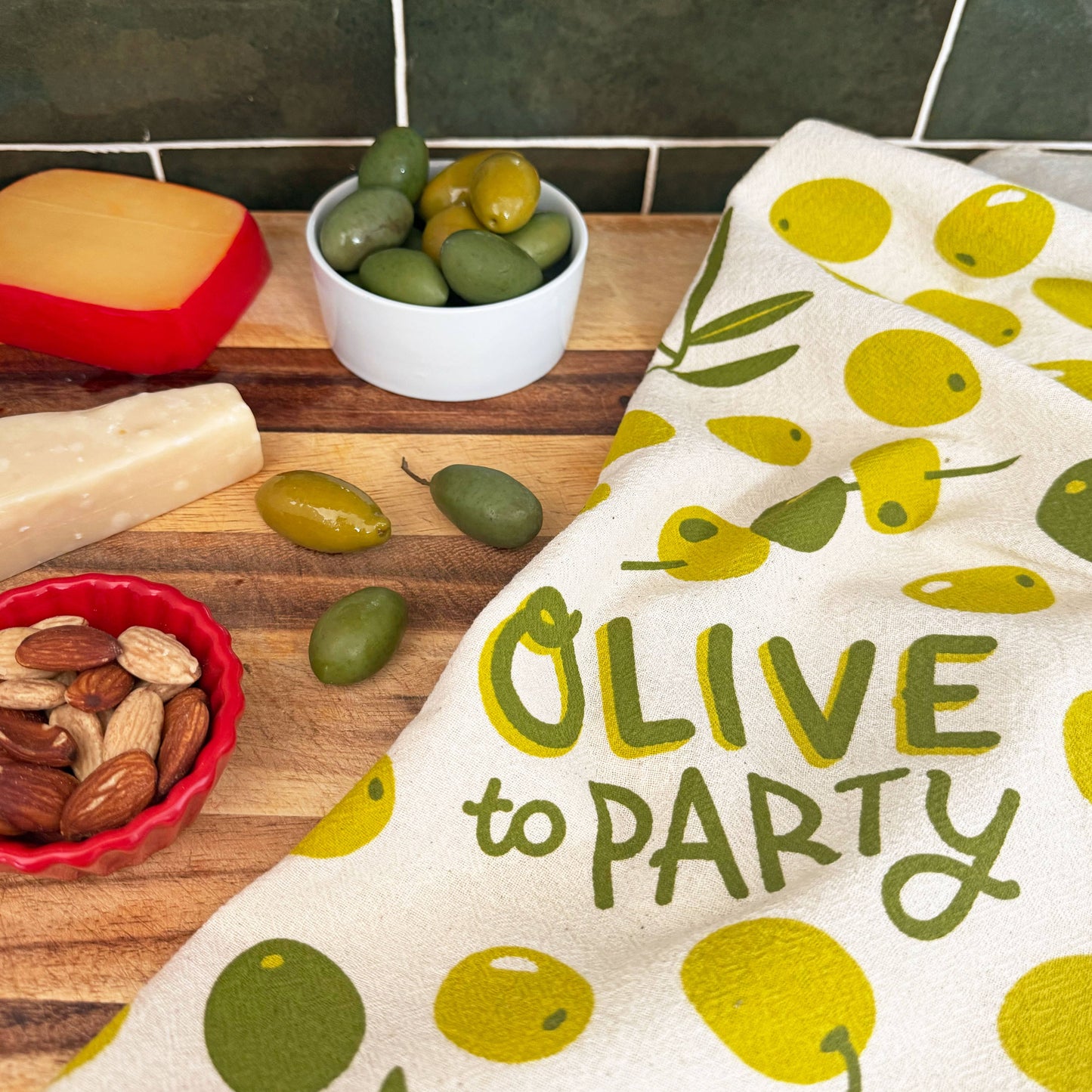 OLIVES WITH A TWIST - Tea Towel Set of 2