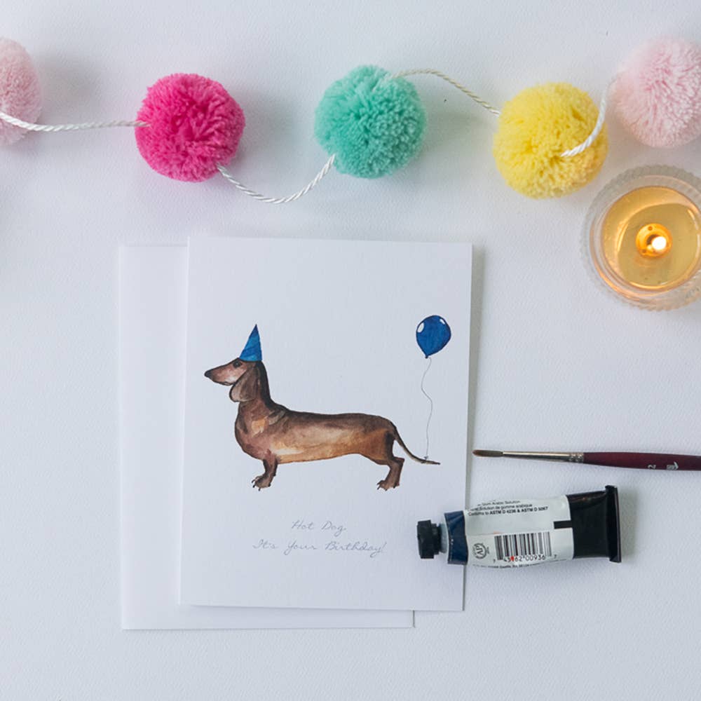 Dachshund Birthday Card