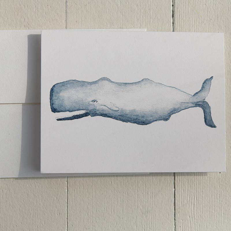 Watercolor Sperm Whale Note Cards (Boxed Set)